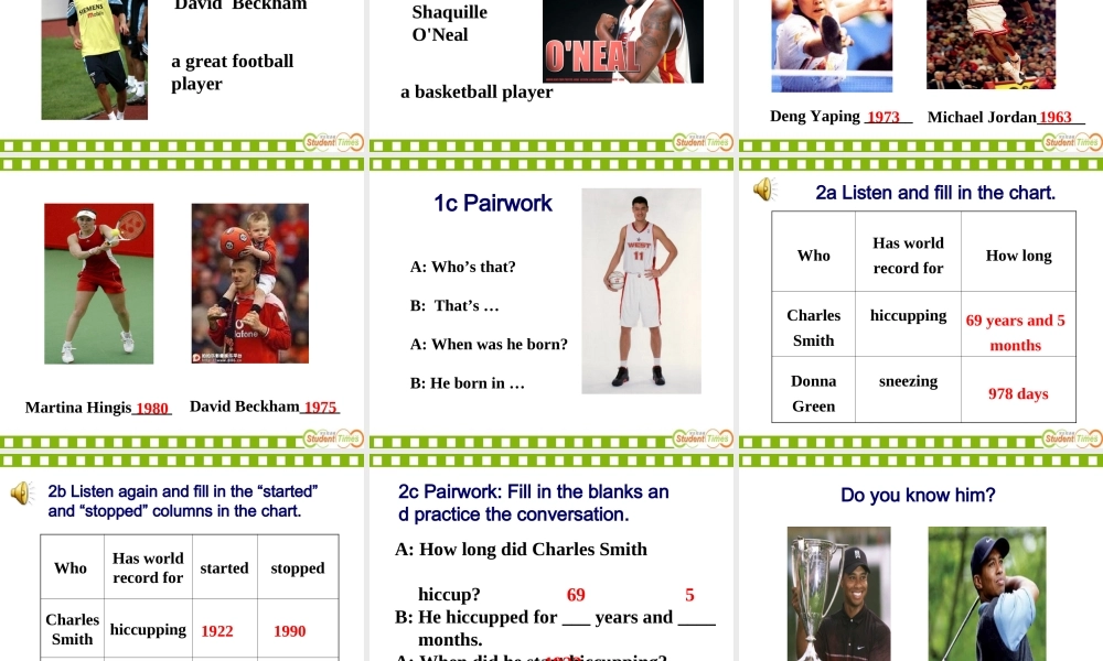 八年级英语上册第九单元课件Section_A