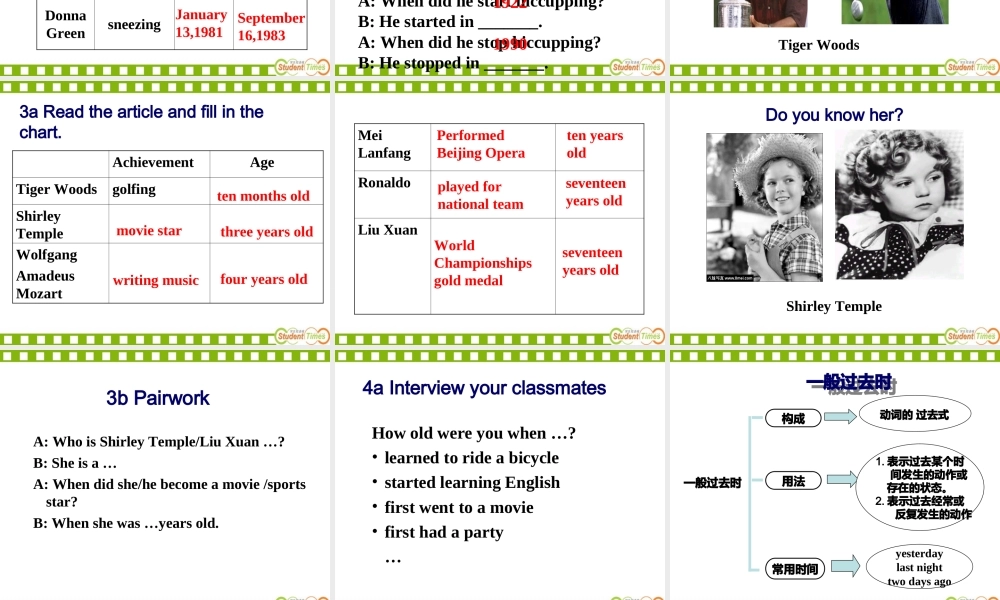 八年级英语上册第九单元课件Section_A