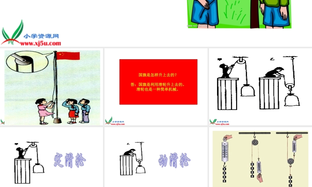 (苏教版)五年级科学下册课件_国旗怎样升上去_1