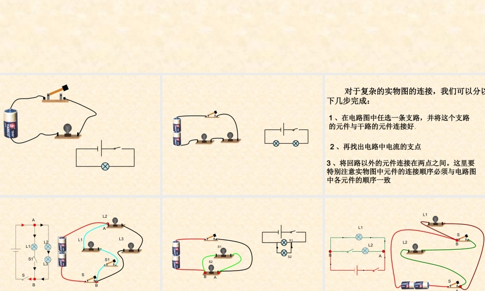 电路图和实物图的转换