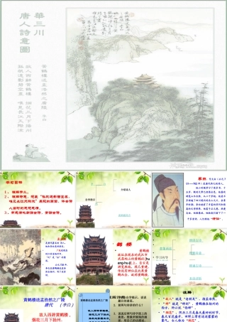 四年级《送孟浩然之广陵》课件
