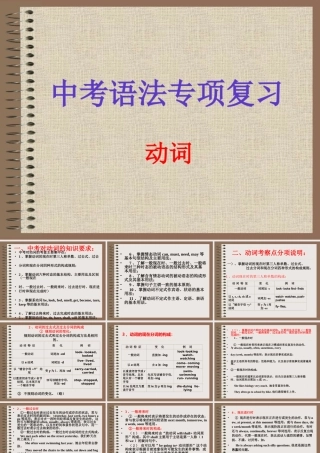中考英语语法专项复习