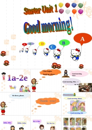 2012年版新目标英语七年级上StarterUnit1整体课件