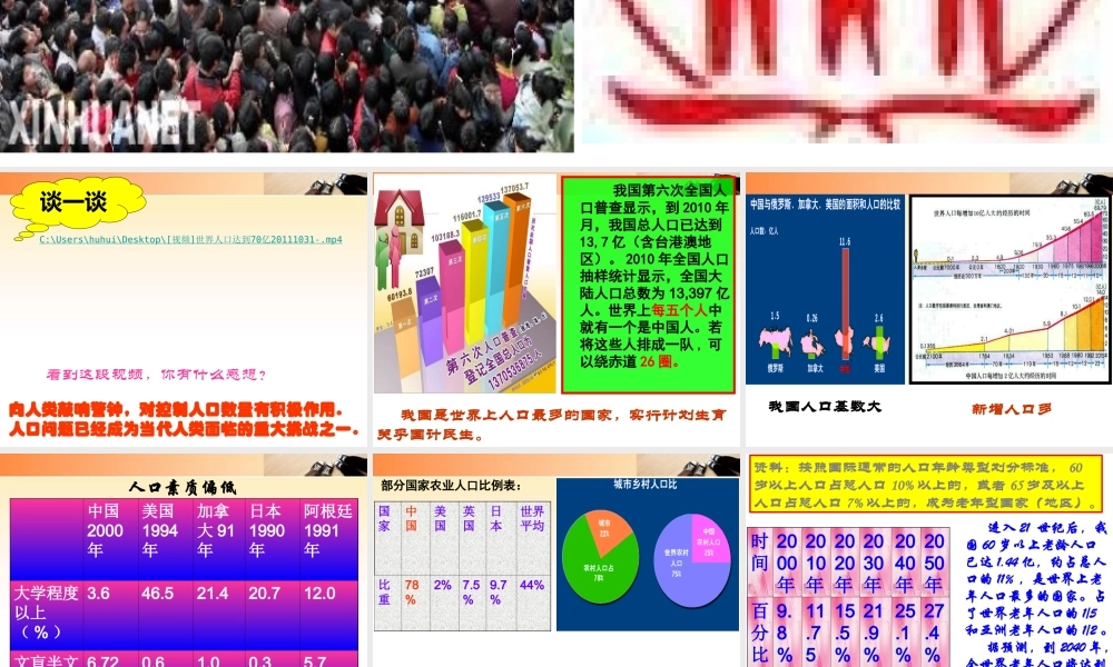 计划生育与保护环境1课件（教案）