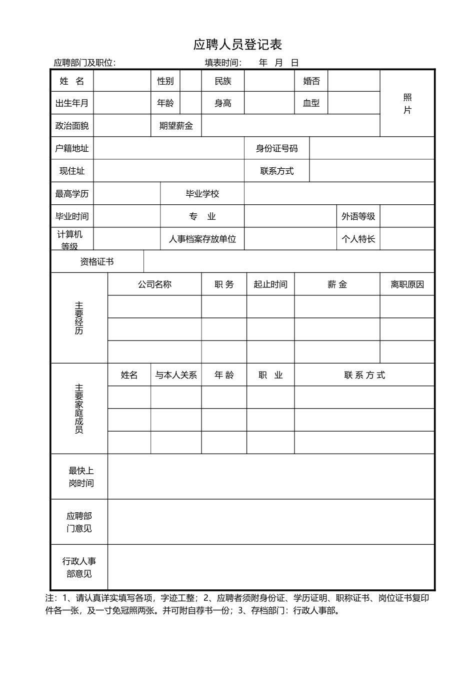 【职场文档 】企业办公室常用表格大全26张_第3页