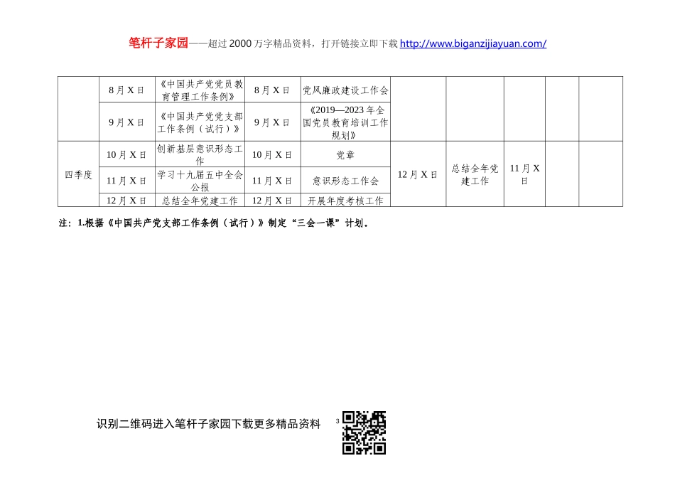 【职场文档】党建工作各类相关表格_第3页
