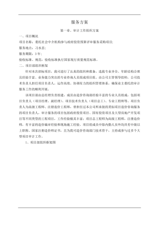 (售后服务)2020年审计服务方案