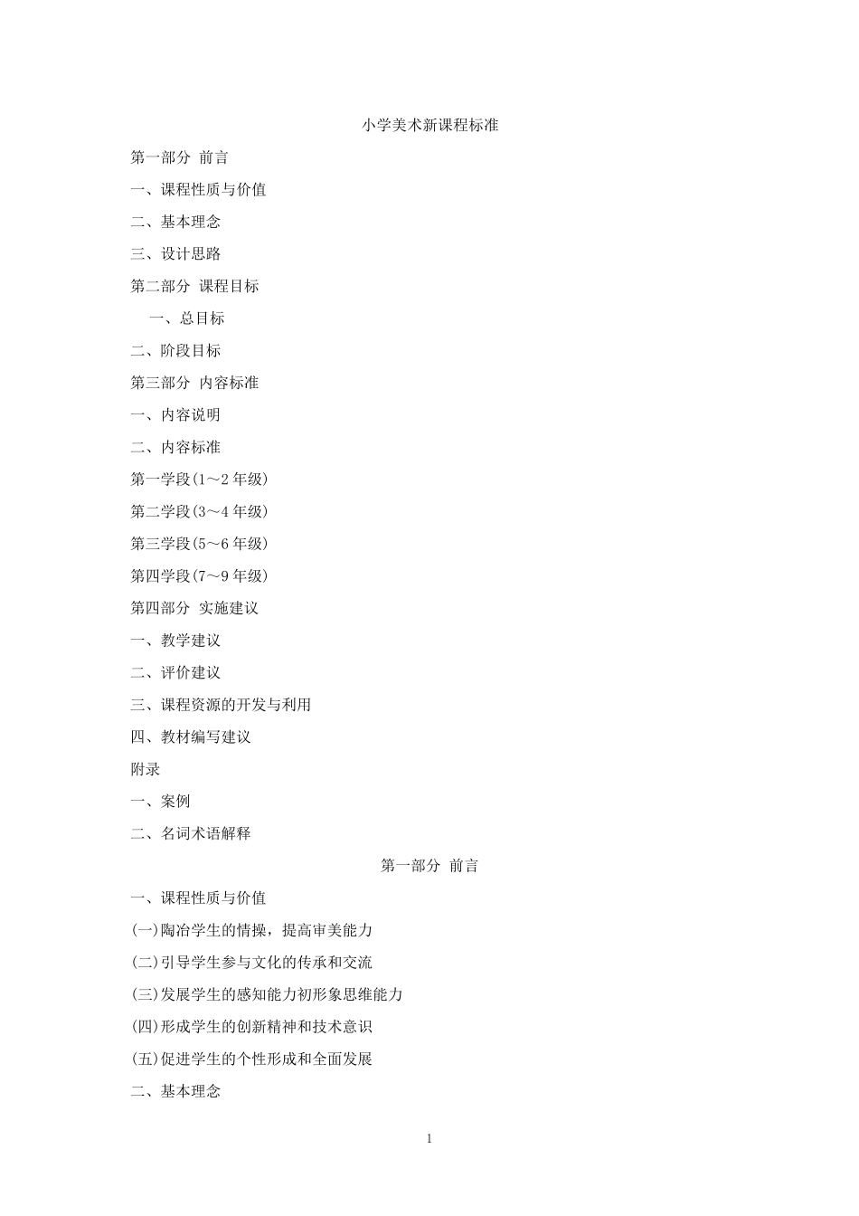 (完整word版)小学美术新课程标准_第1页