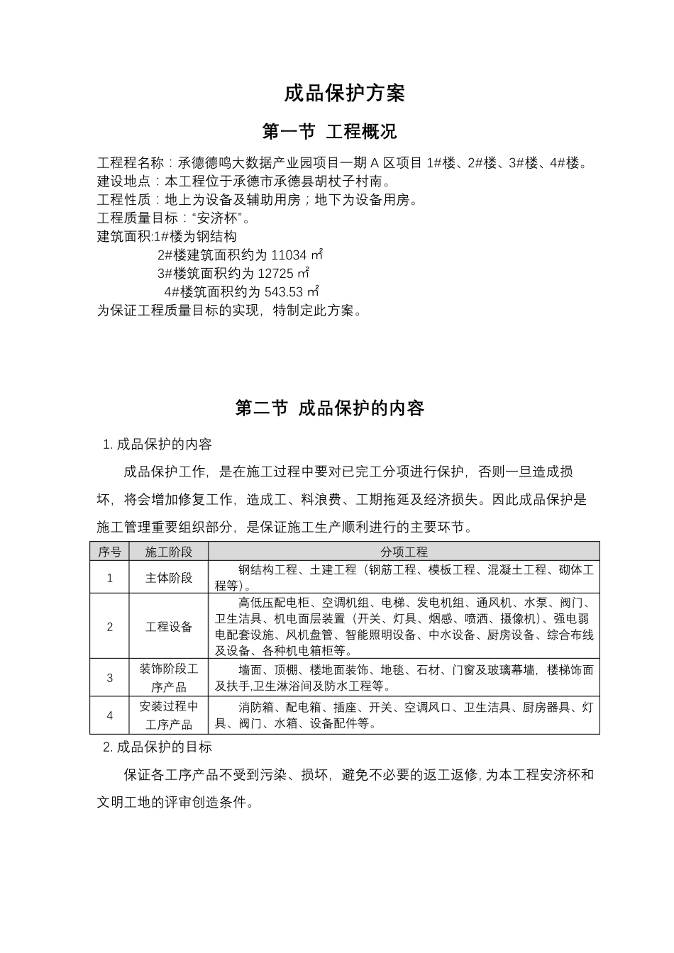 (完整word版)成品保护方案及措施_第2页