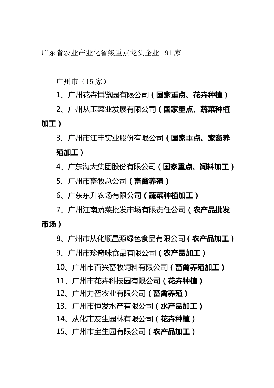 (广东省农业产业化信网)广东省农业产业化国家级重点龙头企业_第3页