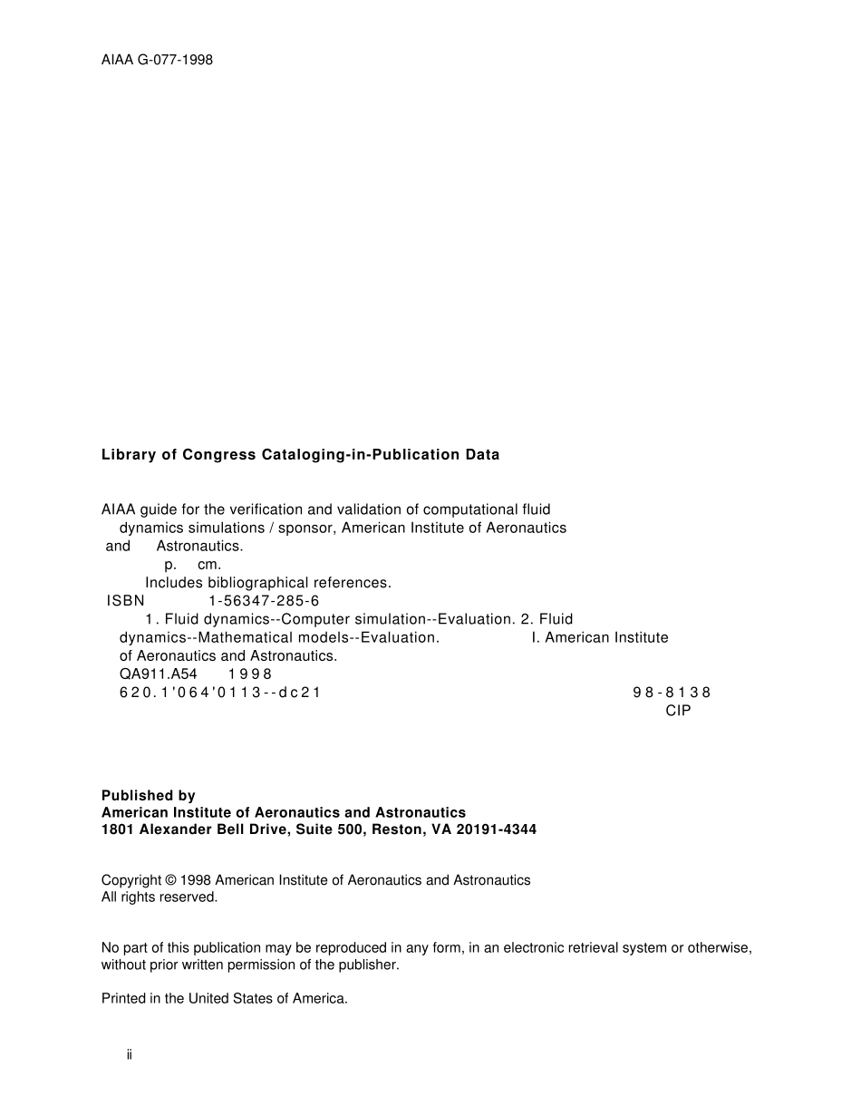 (很好的CFD结果验证指导)GuidefortheVerificationandValidation_第3页