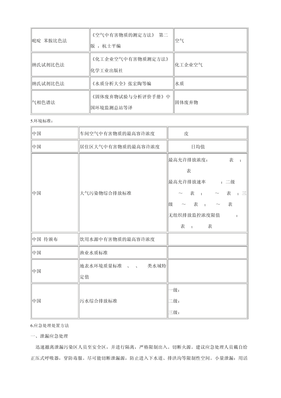 (技术安全说明书)丙烯腈msds_第3页