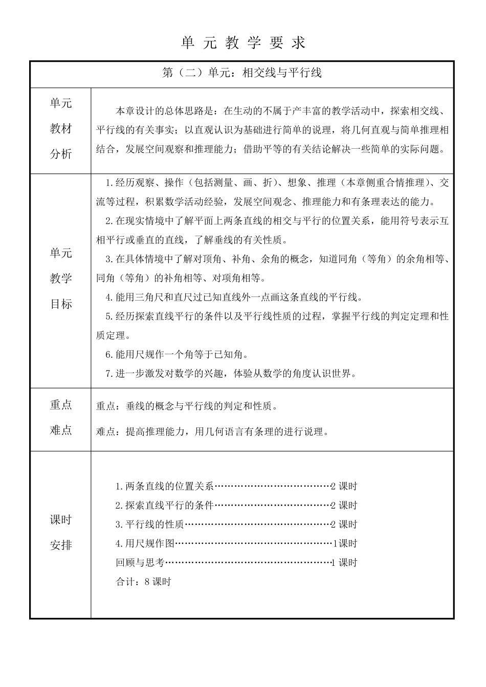 (新教材)北师大版七下数学全册单元教材分析_第2页