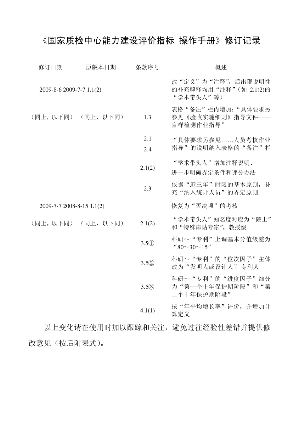 (最新修订稿)国家质检中心能力建设评价指标操作手册20090807_第2页