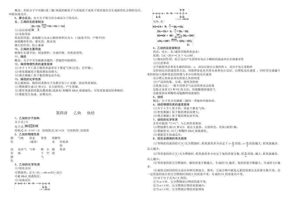 (物质的性质)高中有机化学知识点总结_第2页