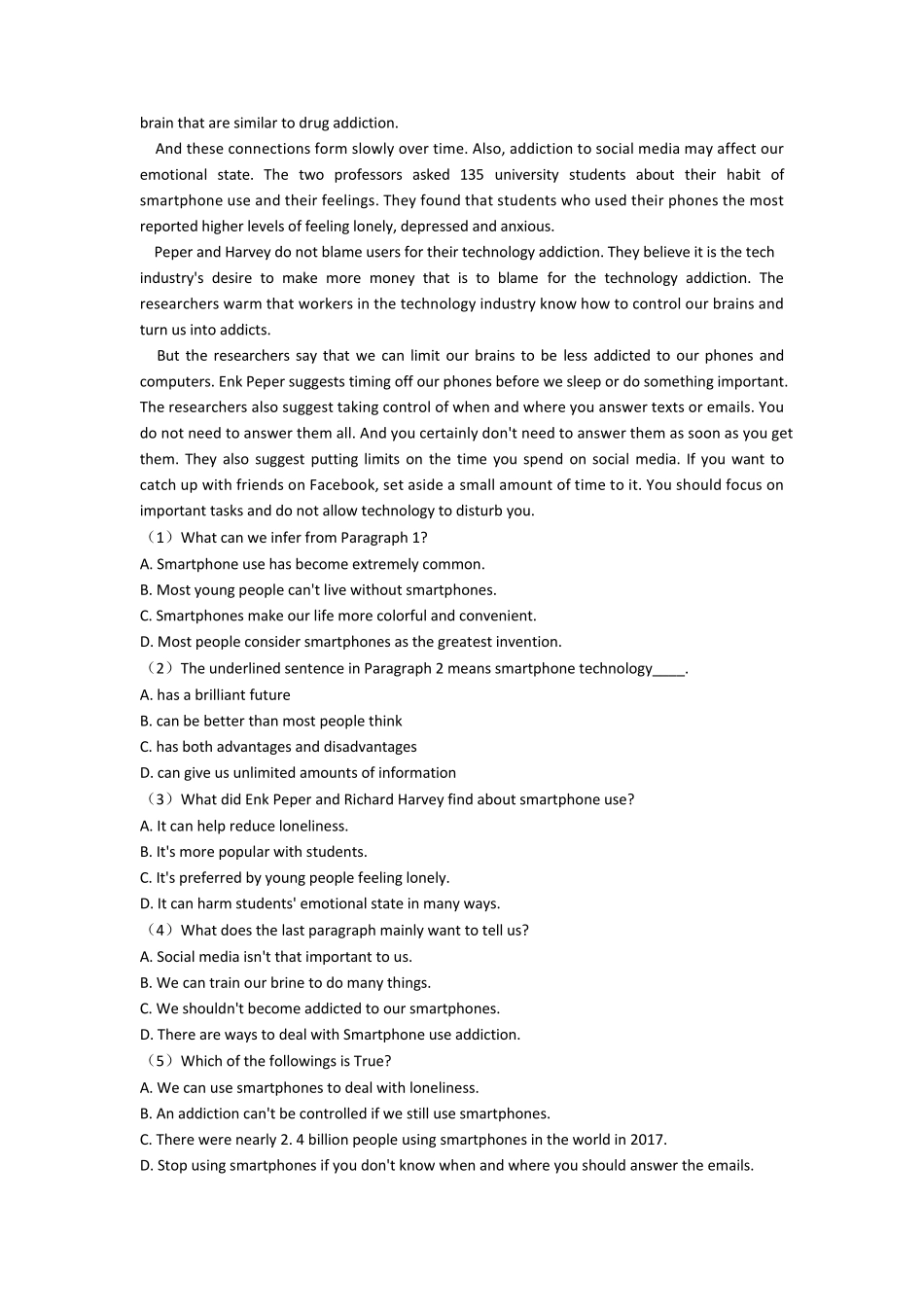 (英语)初三英语阅读理解专项训练100_第3页