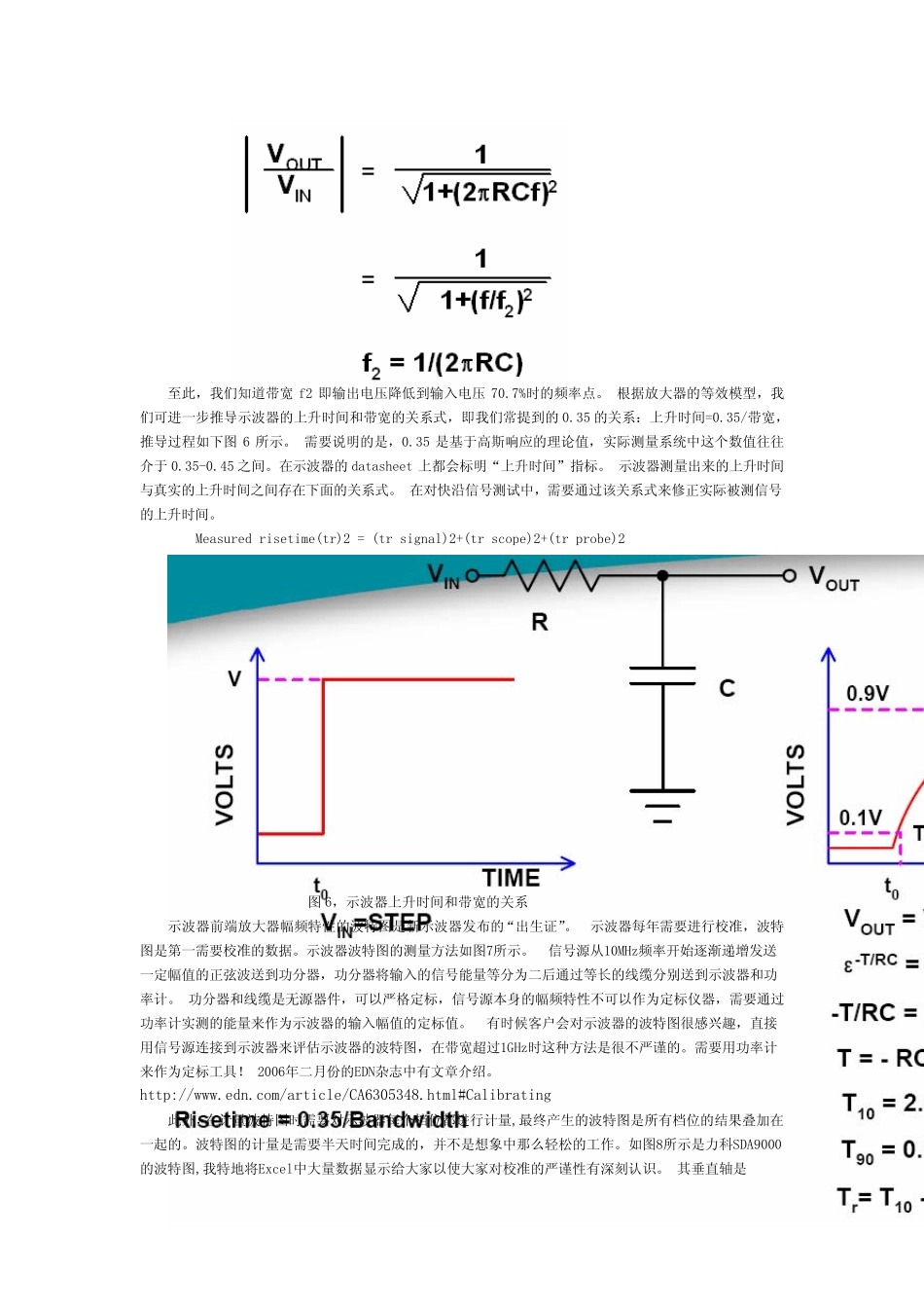 001关于示波器的带宽Frankie_第3页