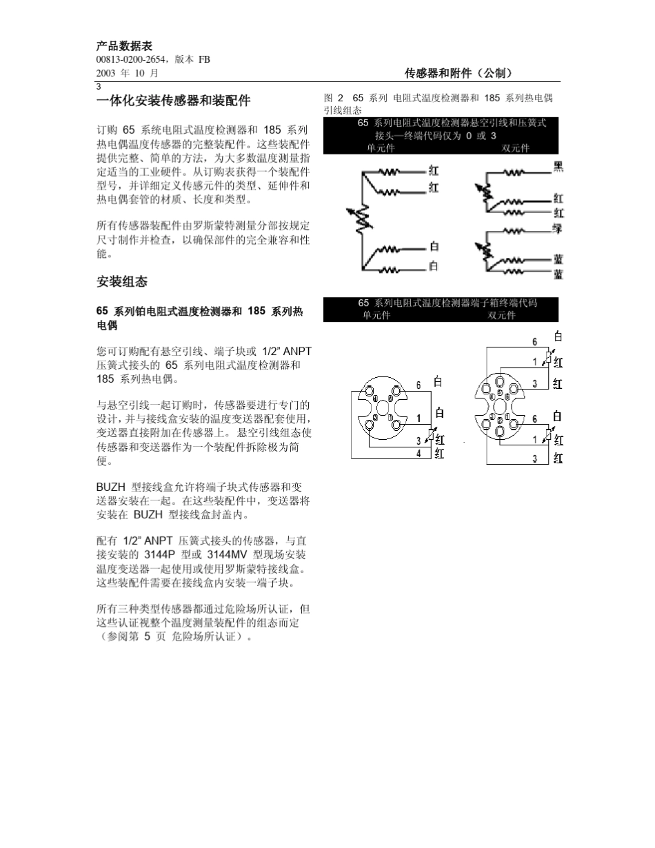 0065(0185)温度传感器选型样本_第3页