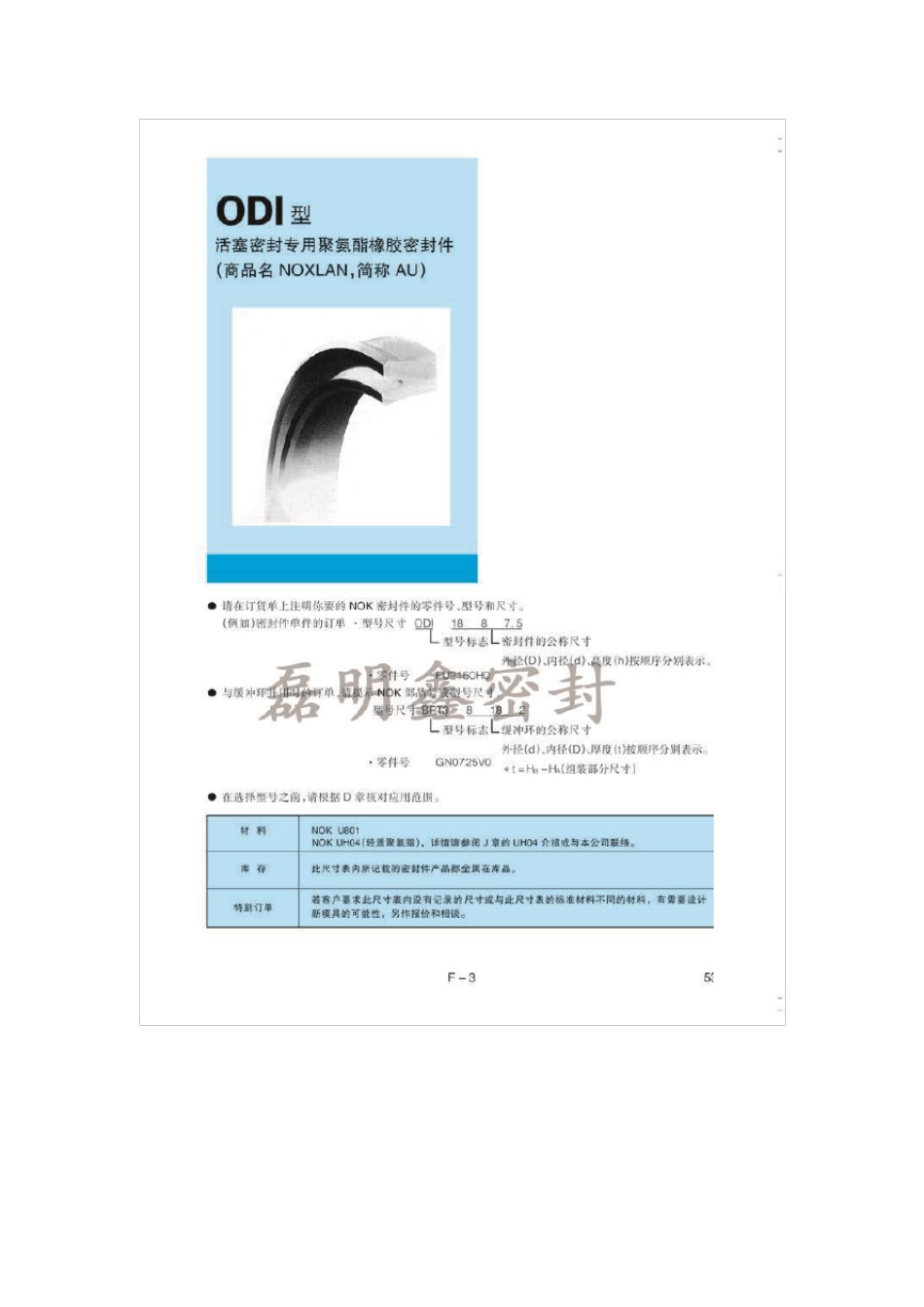 NOK密封圈尺寸表_第3页