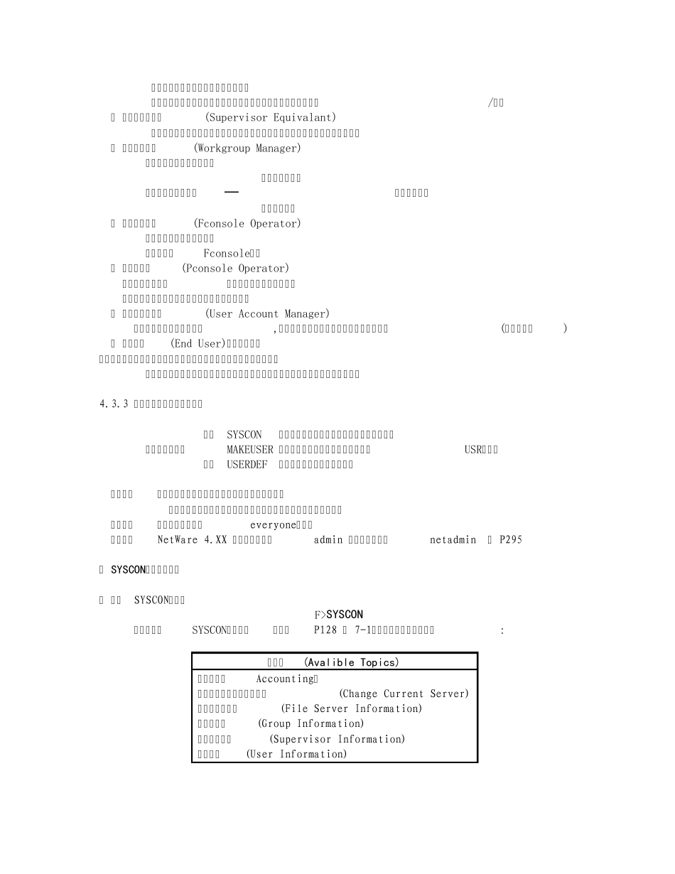 Novell网络操作系统简介_第3页