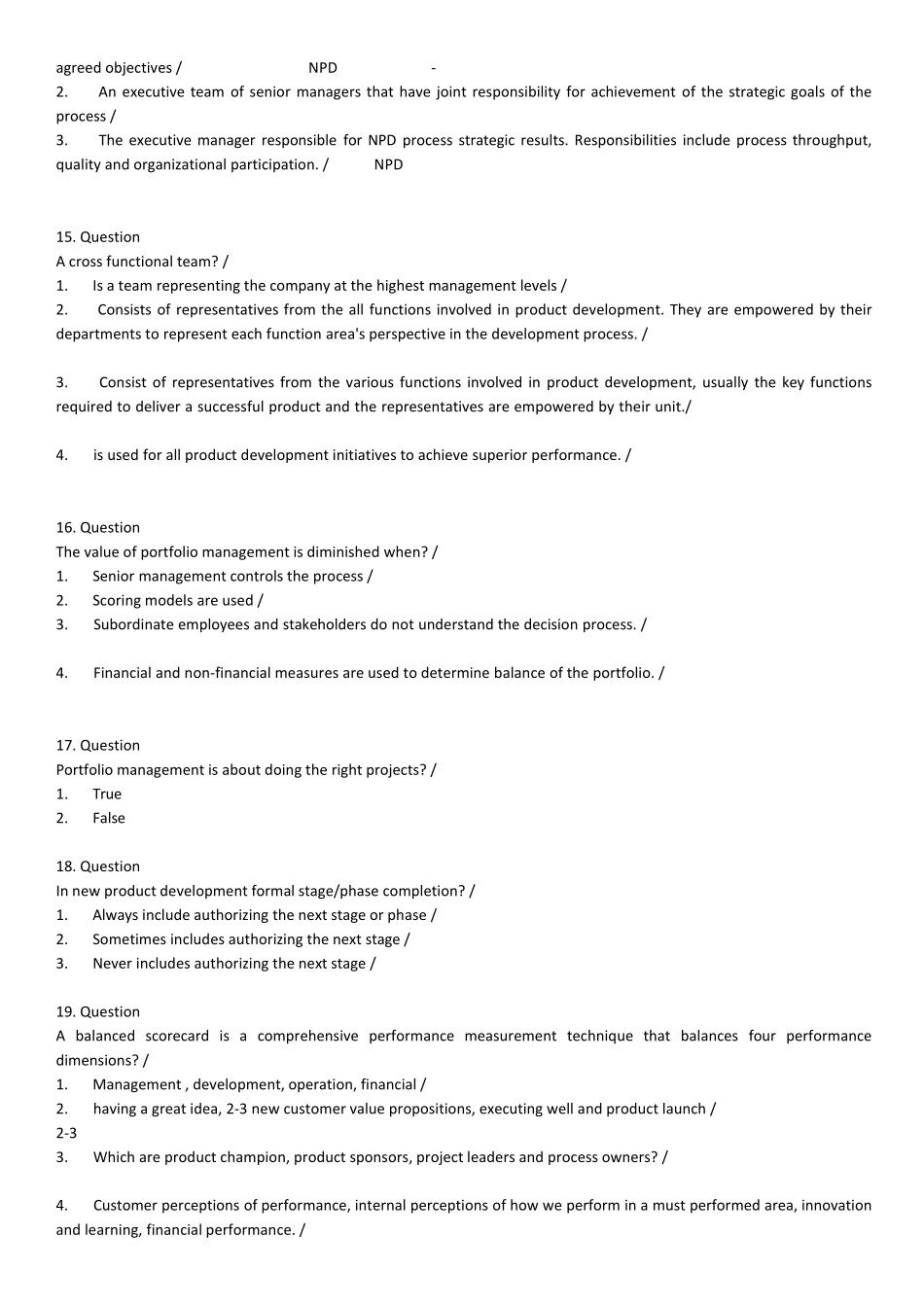NPDP产品经认证关键试题200道_第3页