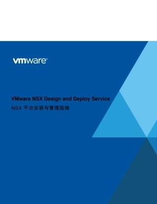 NSX平台安装与管理指南