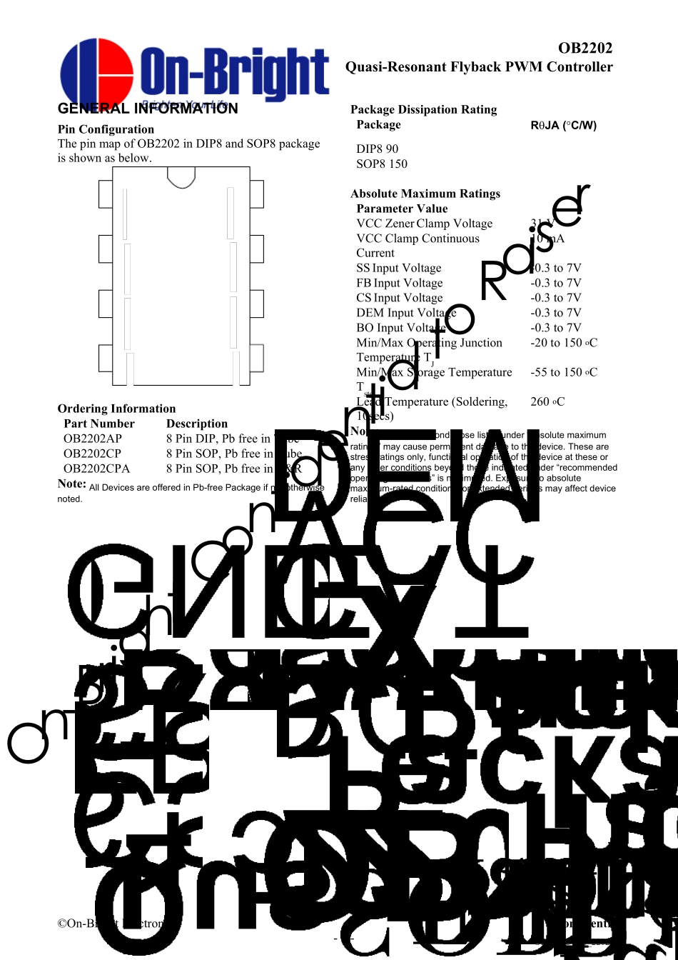 OB2202_Datasheet_Raiser_081014_第2页