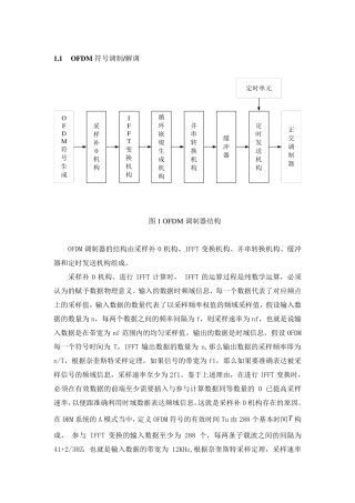 OFDM符号调制解调