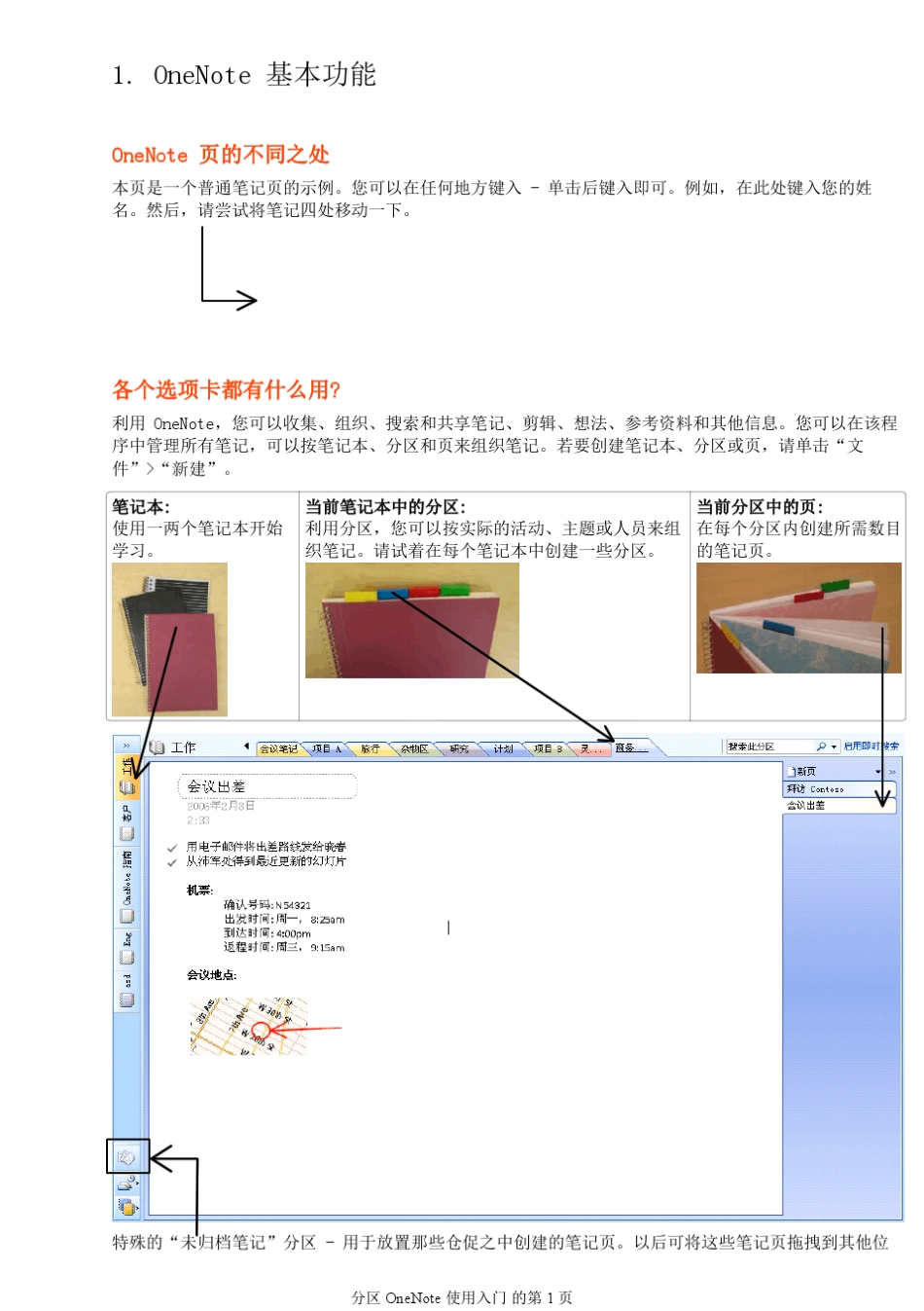 OneNote使用入门_第1页