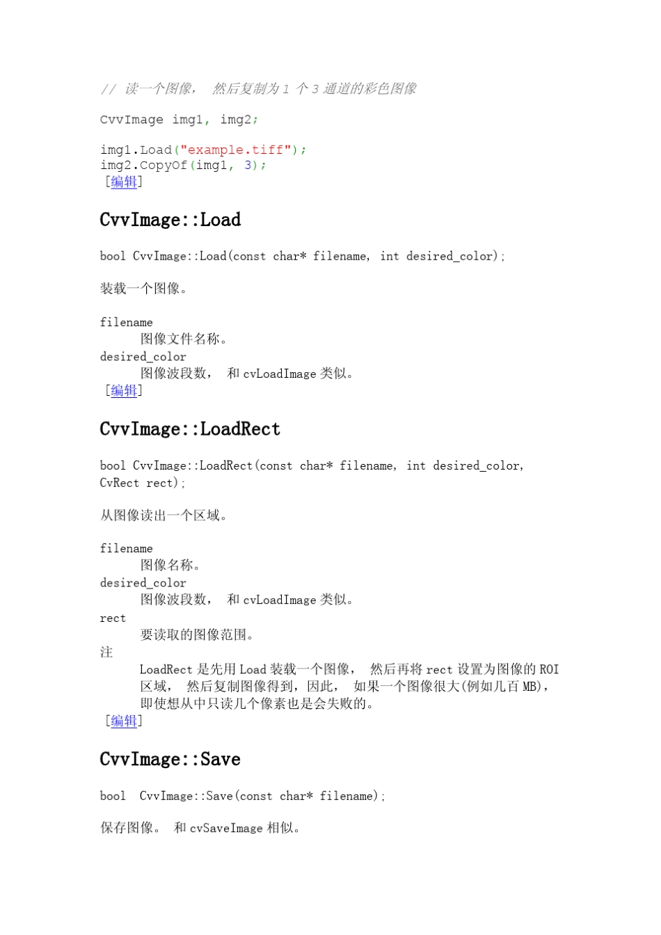 OpenCv参考手册CvvImage类参考手册_第3页