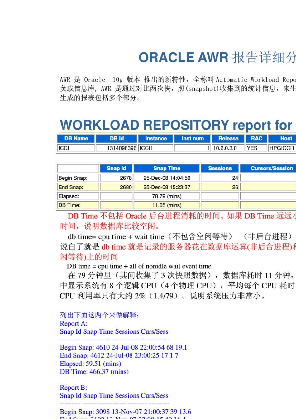 ORACLEAWR报告详细分析_第1页