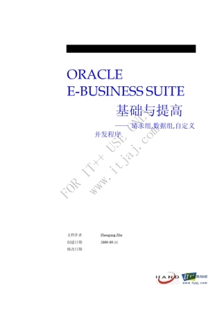 ORACLEEBS入门与提高请求组数据组自定义并发程序