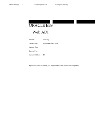 OracleWebADI开发笔记(抽丝拨茧篇)