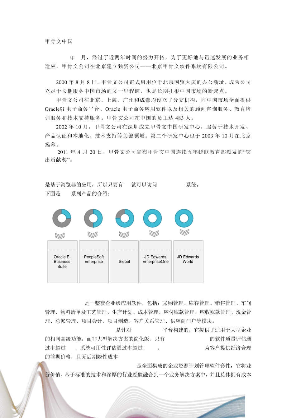 Oracle公司的erp软件介绍_第3页