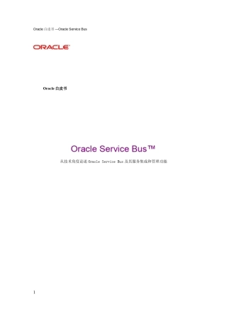 oracle数据服务总线OSB