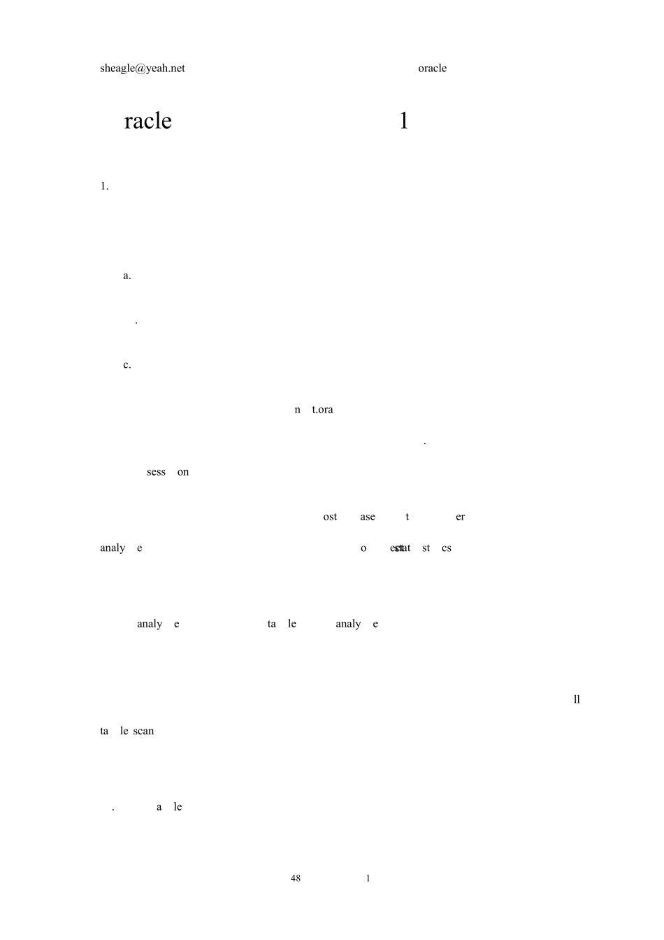 Oracle语句优化规则汇总_第1页