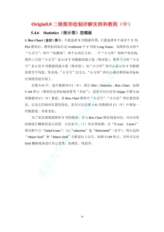 Origin8.0二维图形绘制详解实例和教程中
