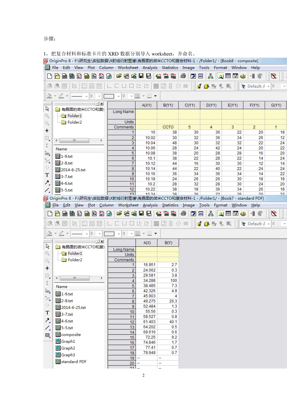 Origin做XRD图方法与技巧_第2页