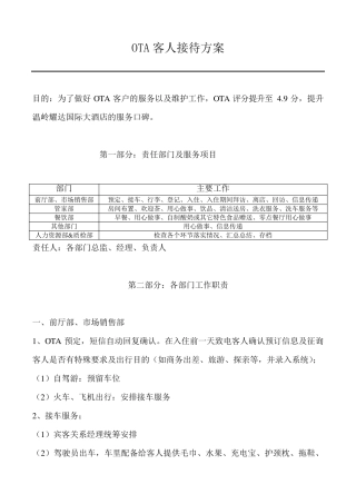 OTA评分达到4.9分落地方案