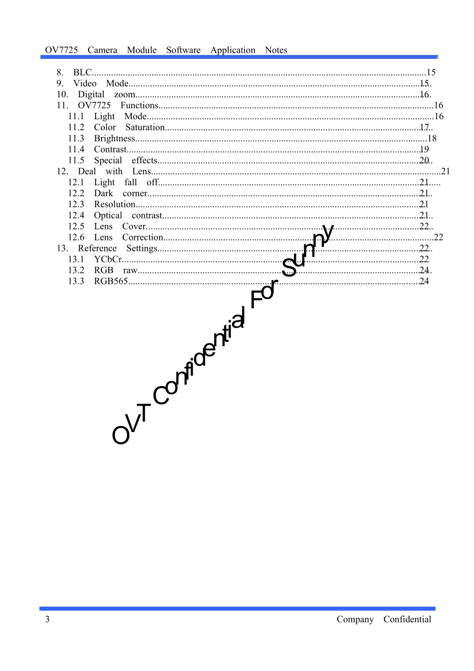 OV7725芯片应用笔记,完整说明,寄存器配置_第3页