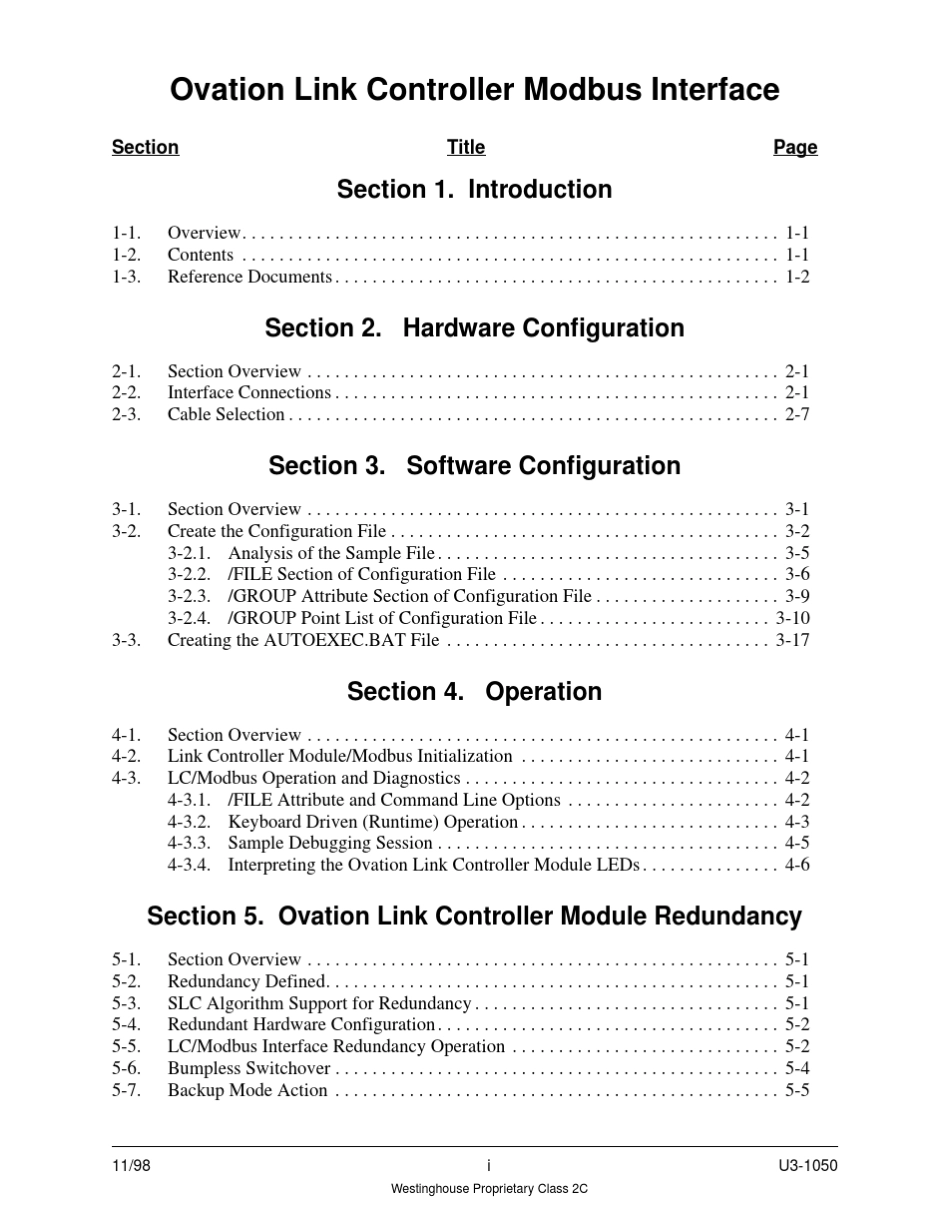 OvationLC卡配置组态说明书_第1页