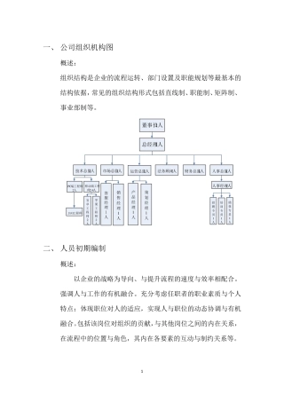 P2P金融公司组织架构图