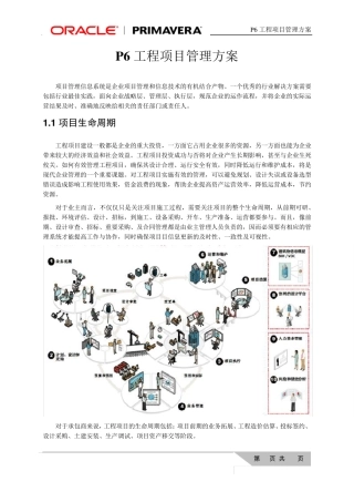 P6工程项目管理方案(仅P6部分)
