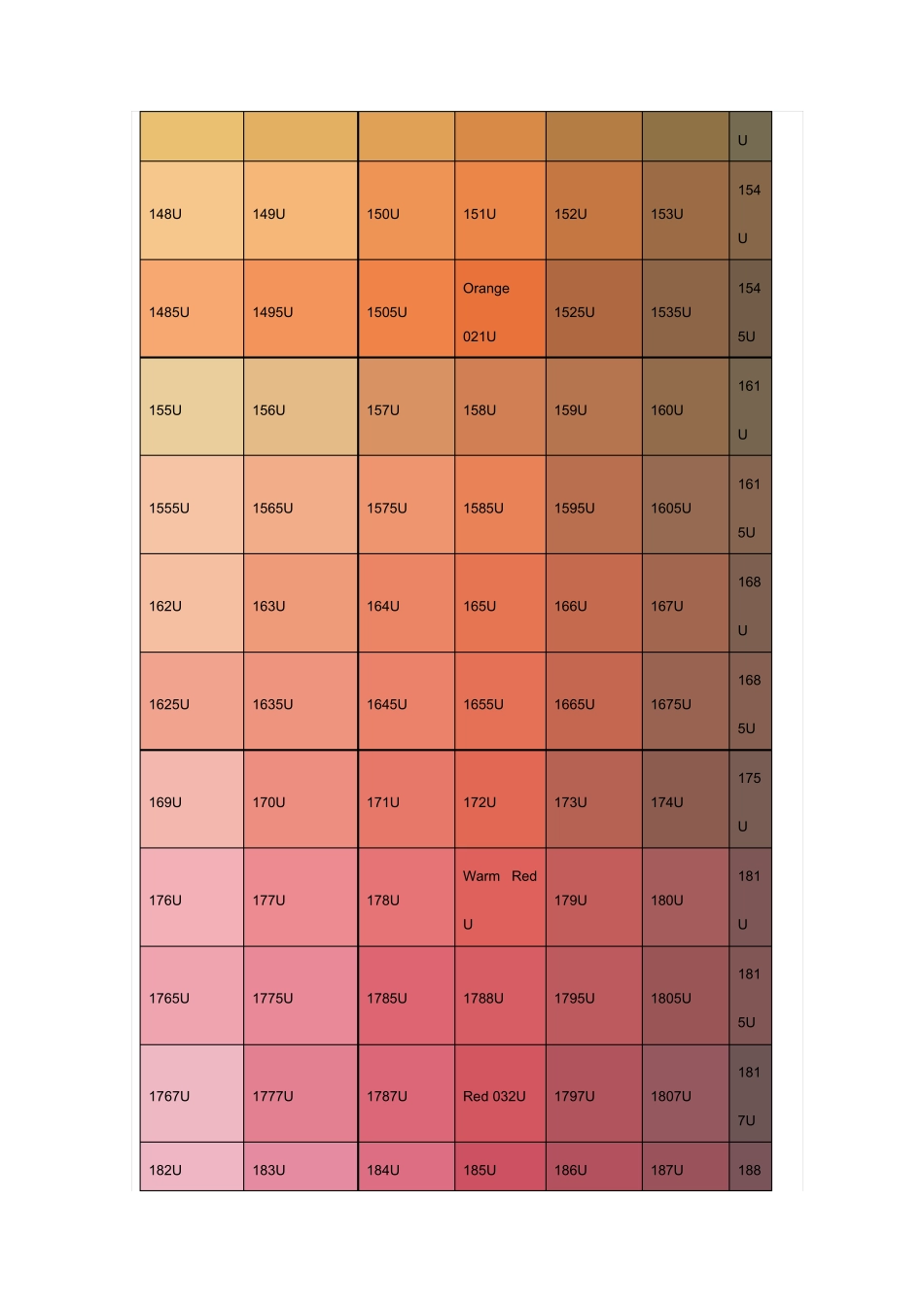 PANTONE潘通色卡U面颜色_第3页