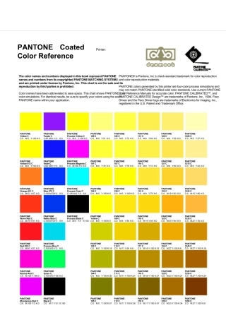 pantone色卡电子版(含配方)