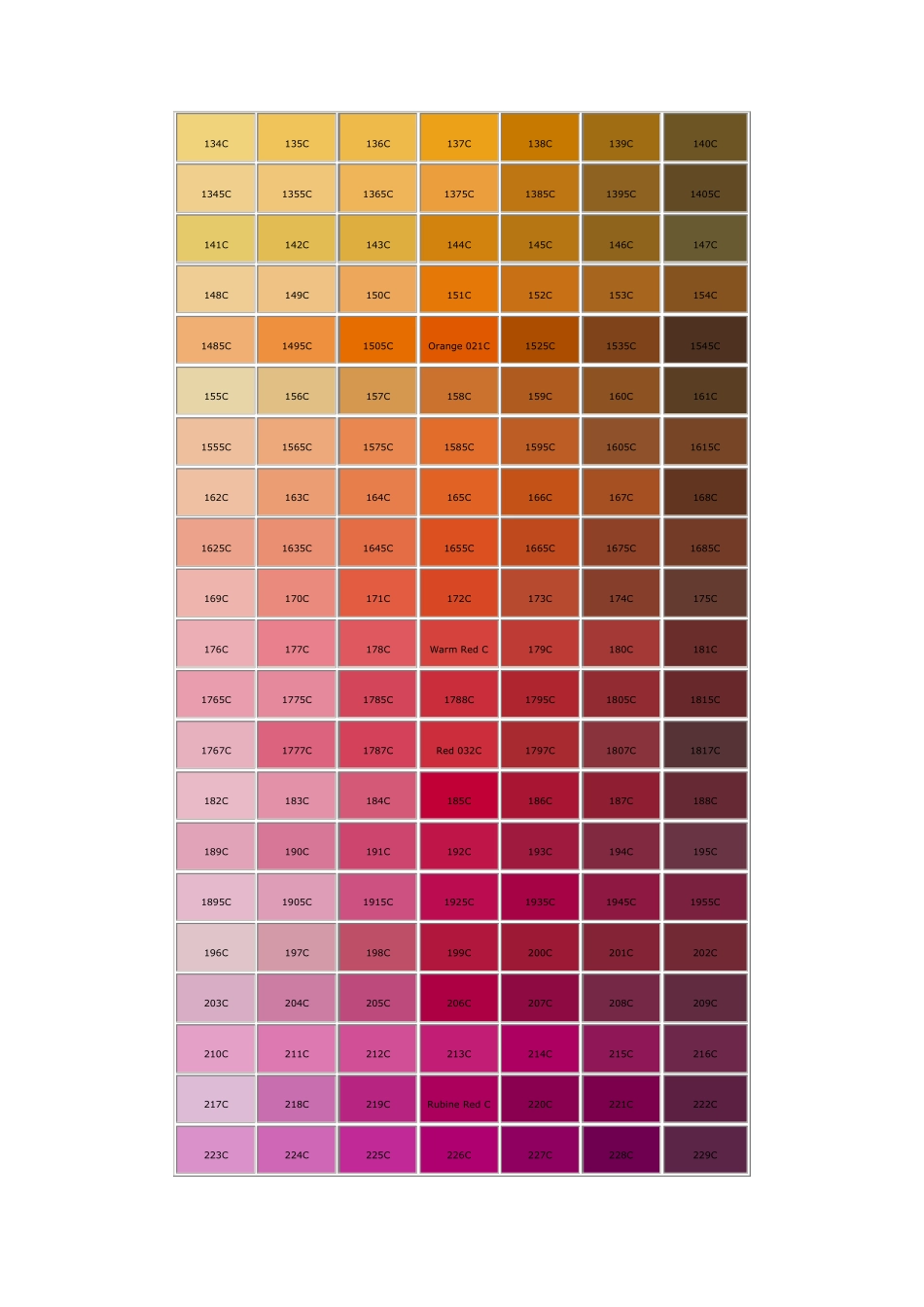 PANTONE色号查询[国际色卡C]_第2页