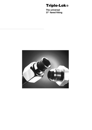 Parker美制JIC接头样本