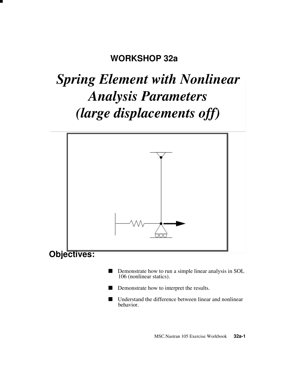 patran弹簧单元有限元分析_第1页