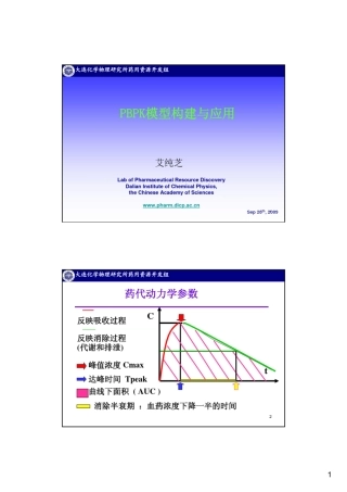 PBPK模型构建与应用