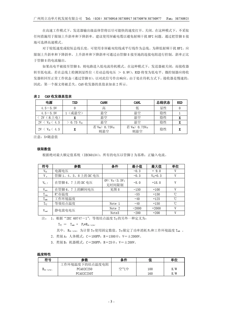 PCA82C250周立功_第3页